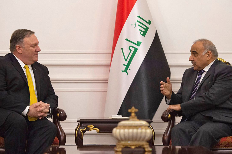 زيارة بومبيو إلى بغداد رسائل تهديد ام تطمين لحكومة عبد المهدي؟